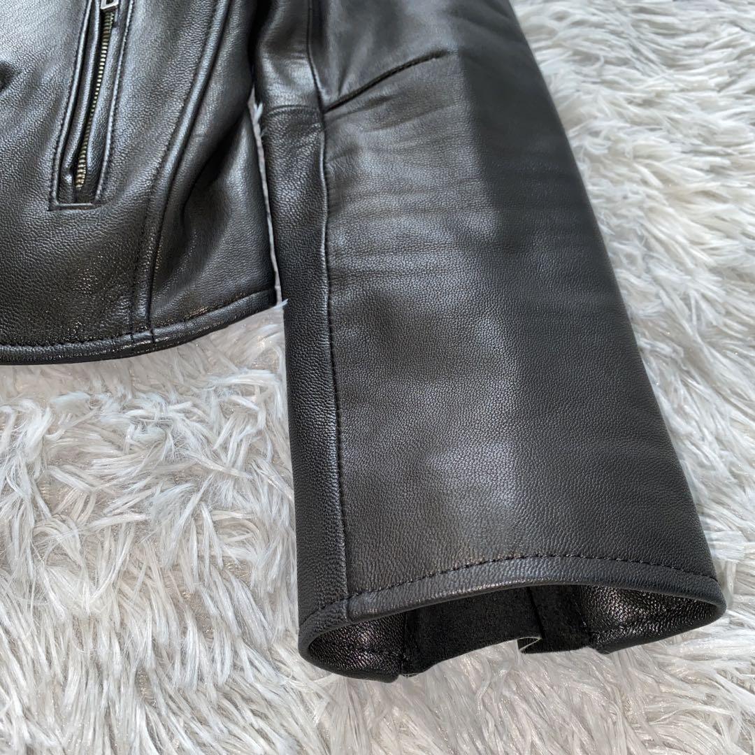DOMENICO+SAVIO - 【DOMENICO+SAVIO 】レザー ライダース 36  田中みな実さん 美品】DOMENICO+SAVIO 田中みな実着用 ダブルライダース