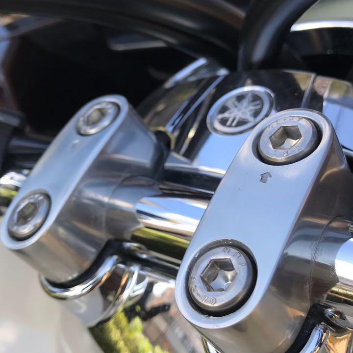 ステンレス製 ZRX400 ZR400E ハンドルポストボルト 合計4本