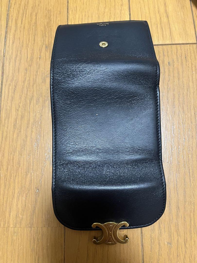 ((最終価格)) セリーヌ 三つ折り財布 ブラック トリオンフ 画像3