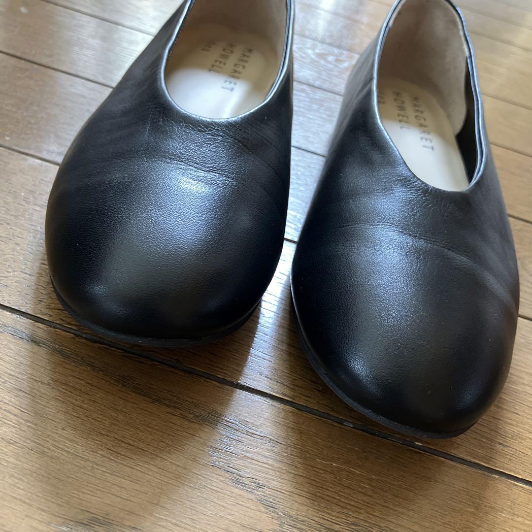 美品★MARGARET HOWELL idea★フラットパンプス  スリッポン