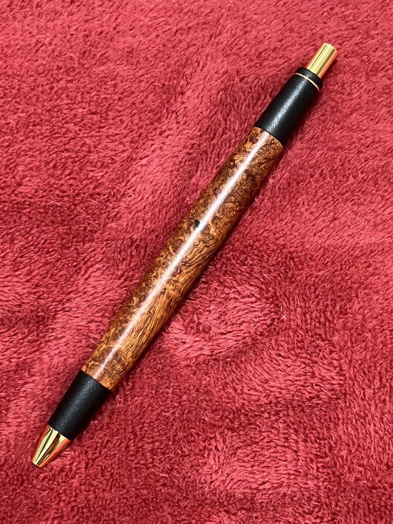 ボナンペン 真鍮金具 未使用品 花梨瘤 ( 野原工芸 工房楔 こぶた工房 )