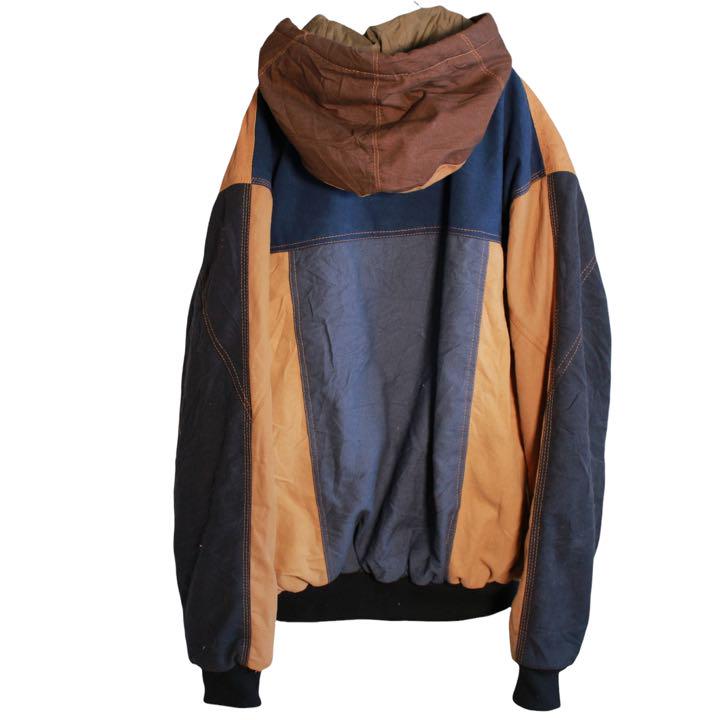 超歓迎人気 Carhartt 希少 フード付 一点物 ZKwIz-m53015826102 カーハート リメイクジャケット 新作超激得
