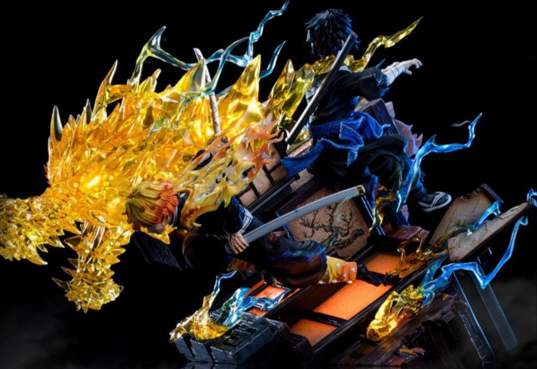 鬼滅の刃 我妻善逸 vs 獪岳 1/6スケール 塗装済み完成品ガレージキット