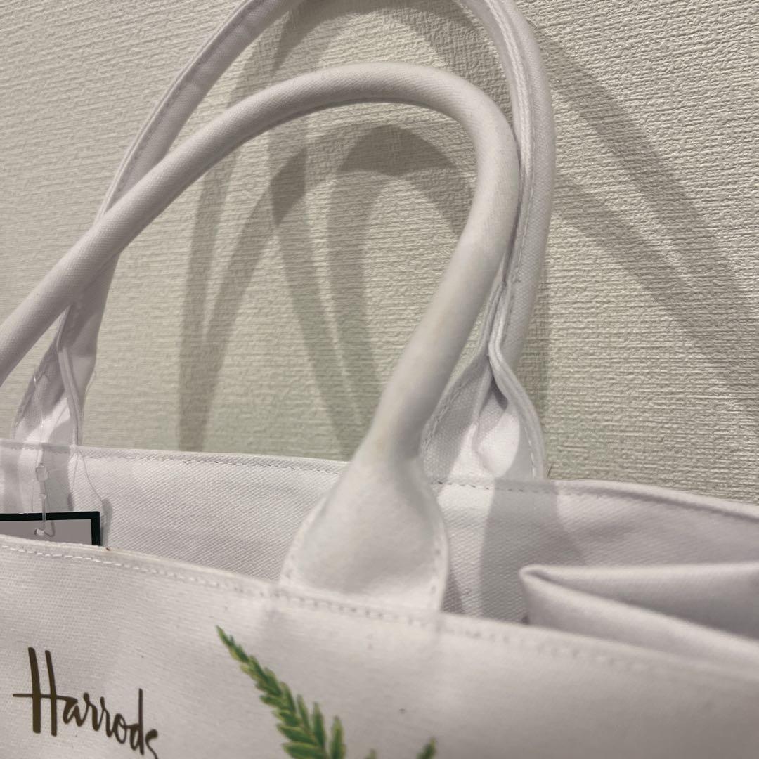 新品未使用タグ付きHarrods フラワープリント トートバッグ