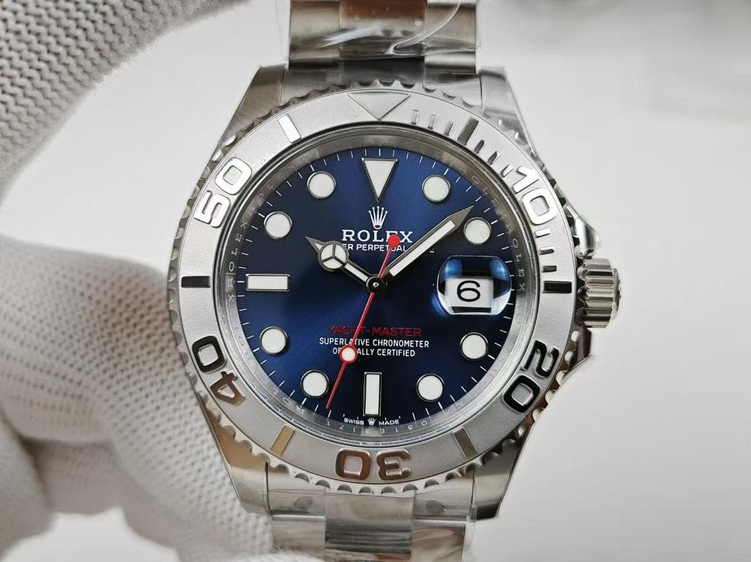 ROLEX 自動巻き 腕時計 青