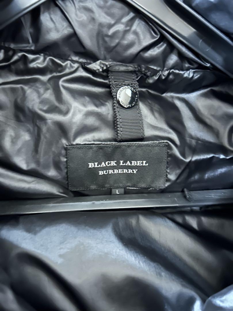 BURBERRY BLACK LABEL フード付きダウンジャケット Lサイズ