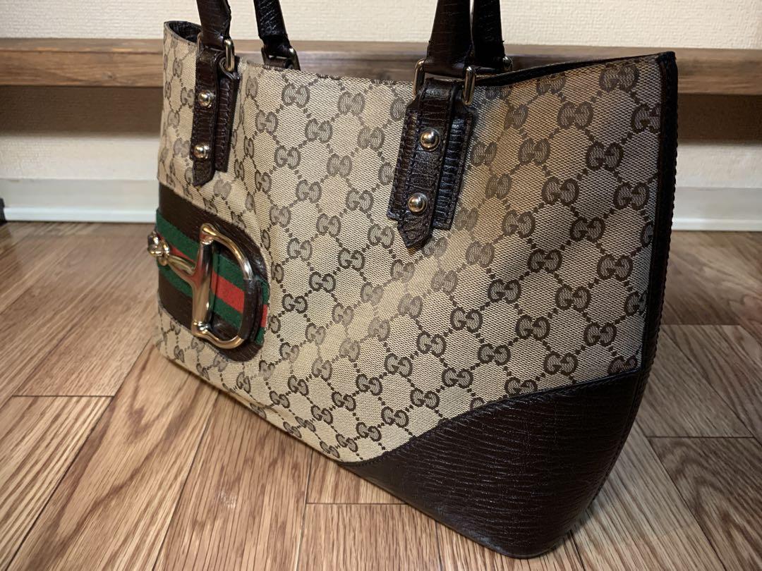 GUCCI グッチシェリーライン トートバッグ ホースビット 137385 A4
