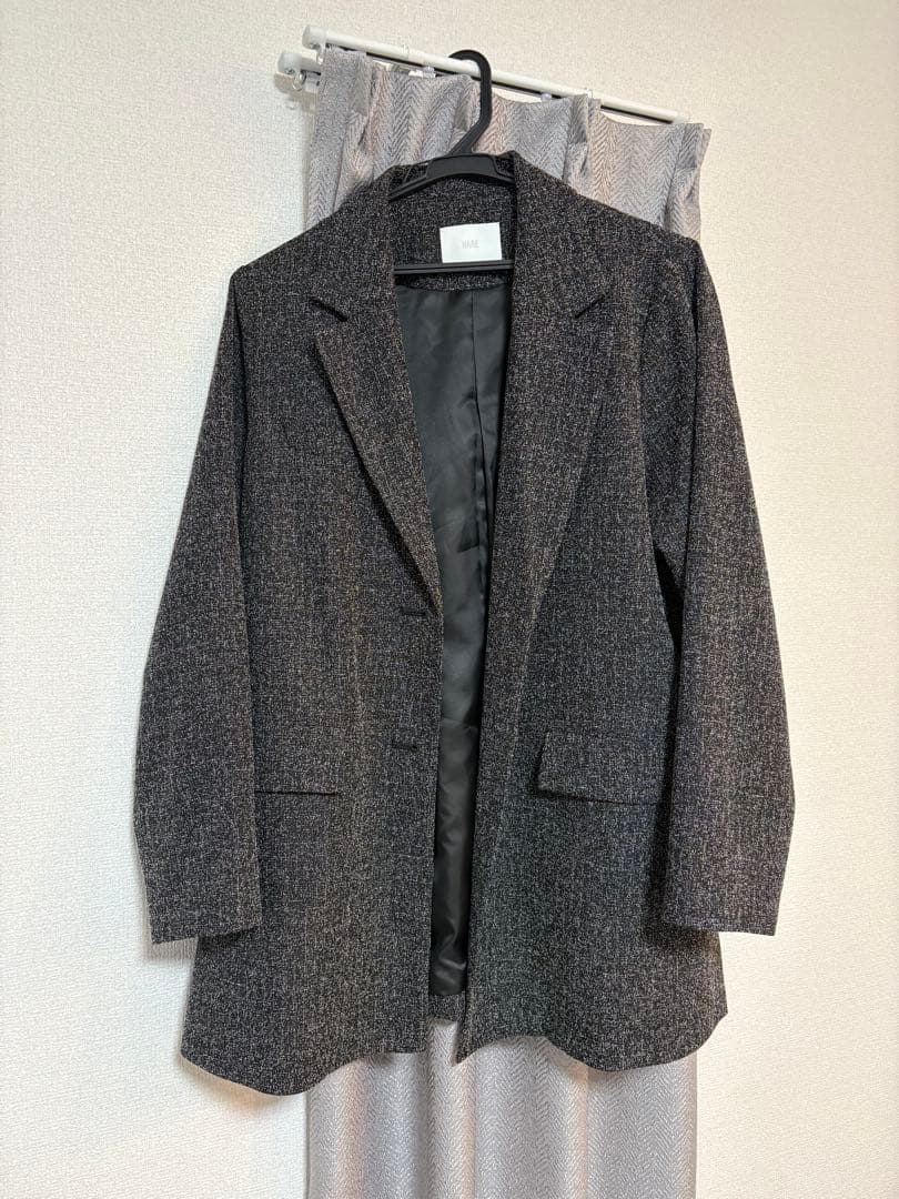 HARE 2Pミドルジャケット アシメプリーツショートパンツ セットアップ HARE 2Pミドルジャケット アシメプリーツショートパンツ セットアップ