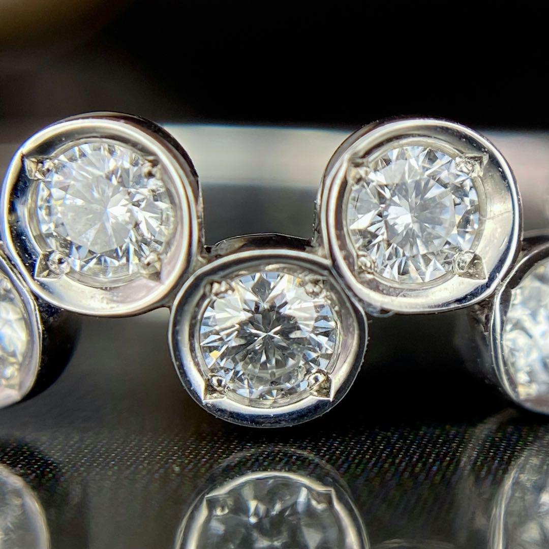 天然 ダイヤモンド H&C ハート&キューピッド 計0.50ct K18WG