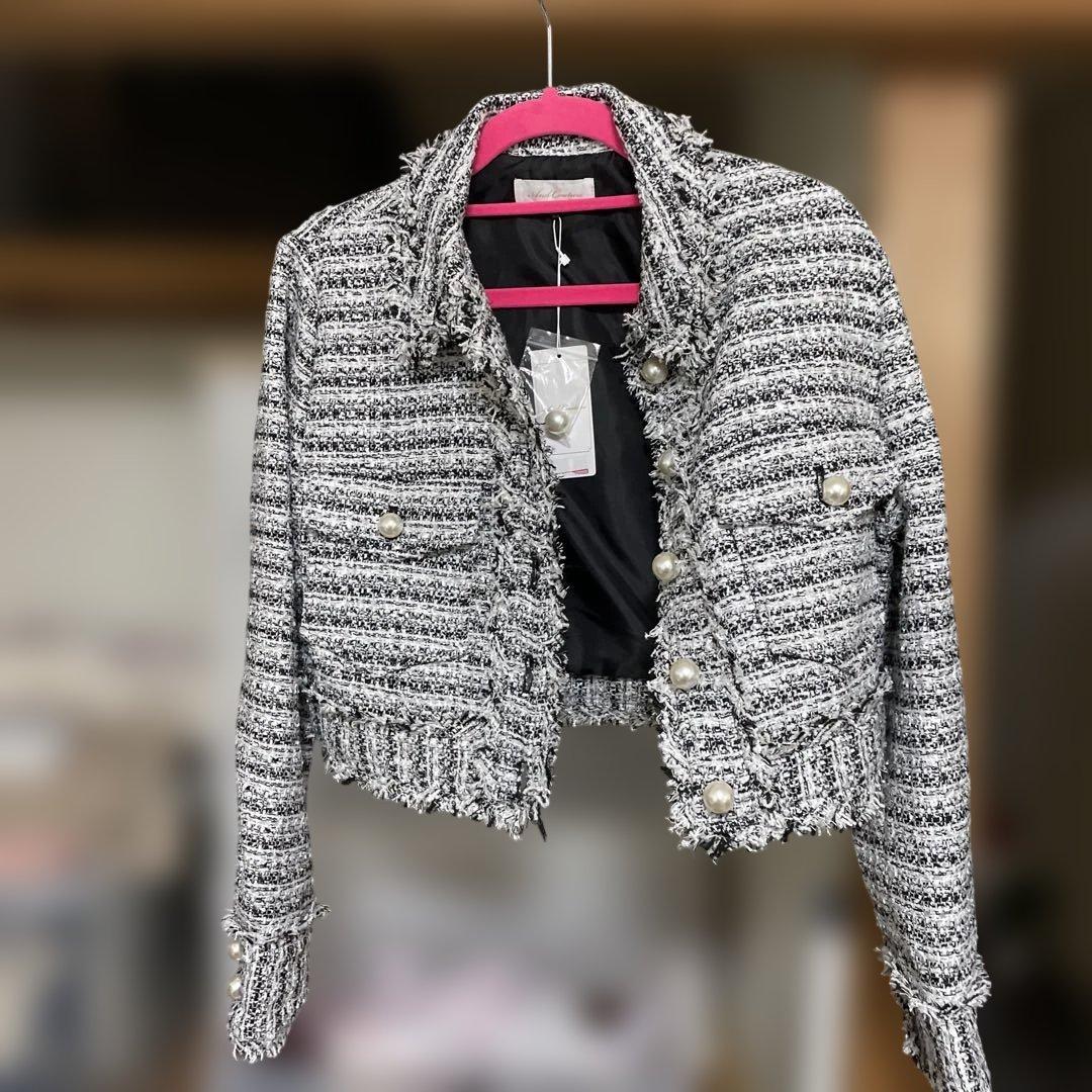 アンドクチュール ツイード ジャケットM And Couture