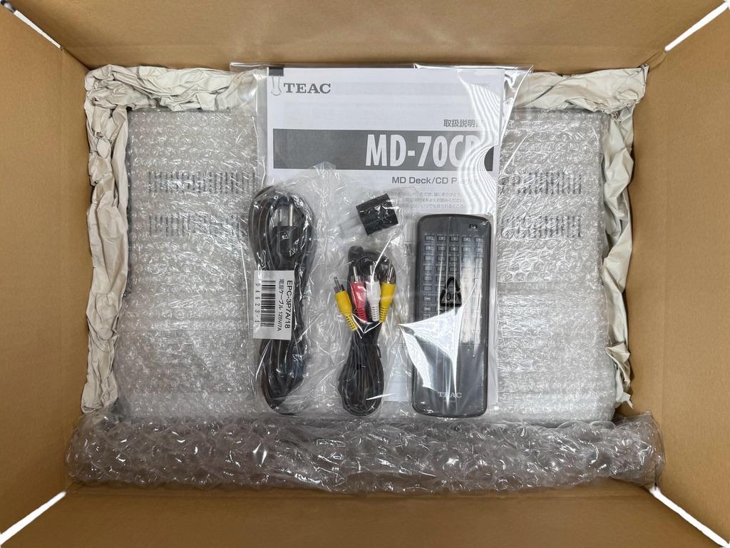 MD録音履歴0時間・TEAC CDプレーヤー/MDレコーダー MD-70CD