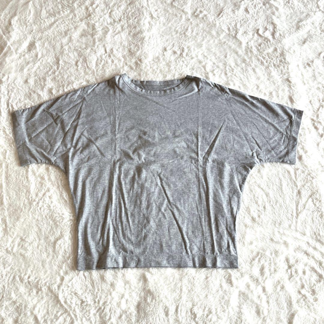 cion 日本製　綿レーヨン　ドルマンスリーブ半袖Tシャツ　グレー