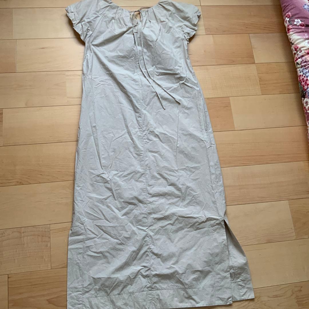 IENA タイプライターギャザーワンピース