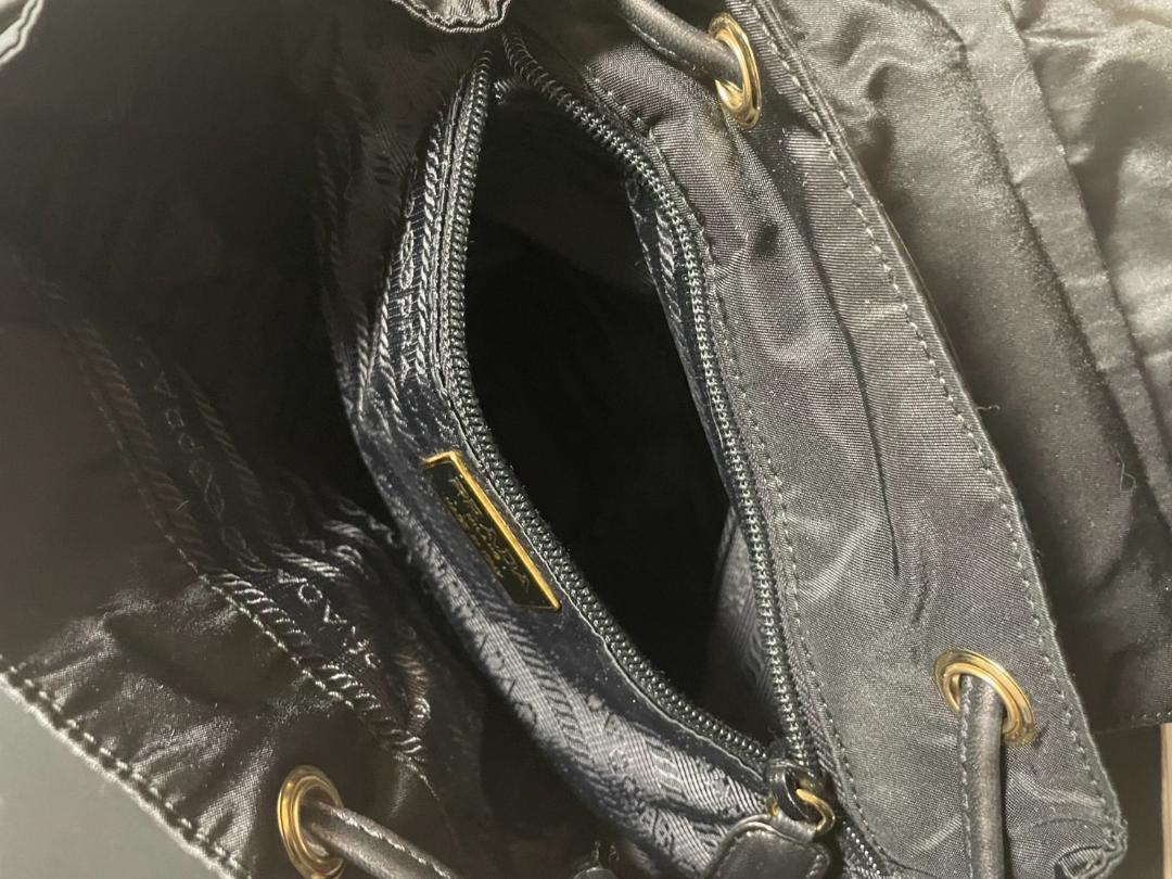 PRADA リュック 黒 B4821 ナイロン TESSUTO CATENA