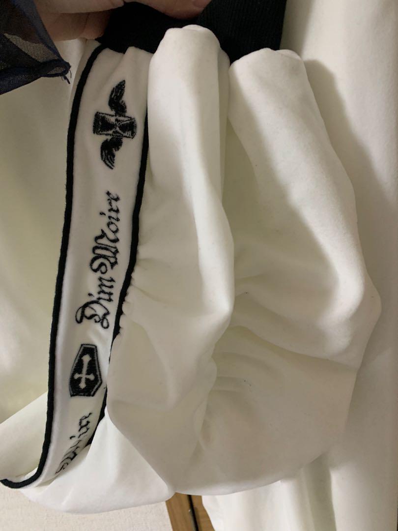 新品未使用 DimMoire ベロアジャージ White XL サイズ パンツ