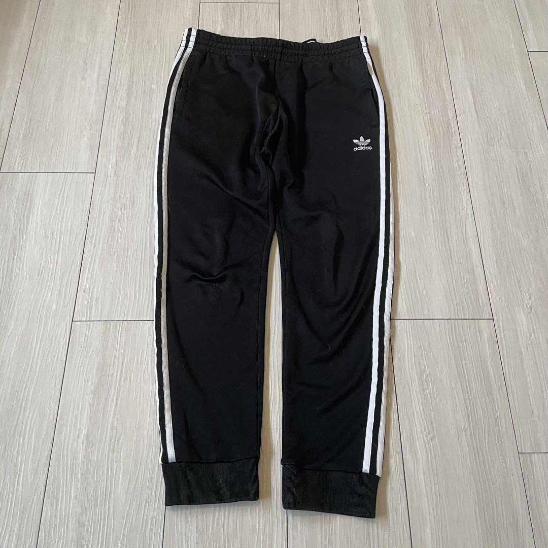90s アディダス トラックパンツ ジャージ スウェット パンツ 黒