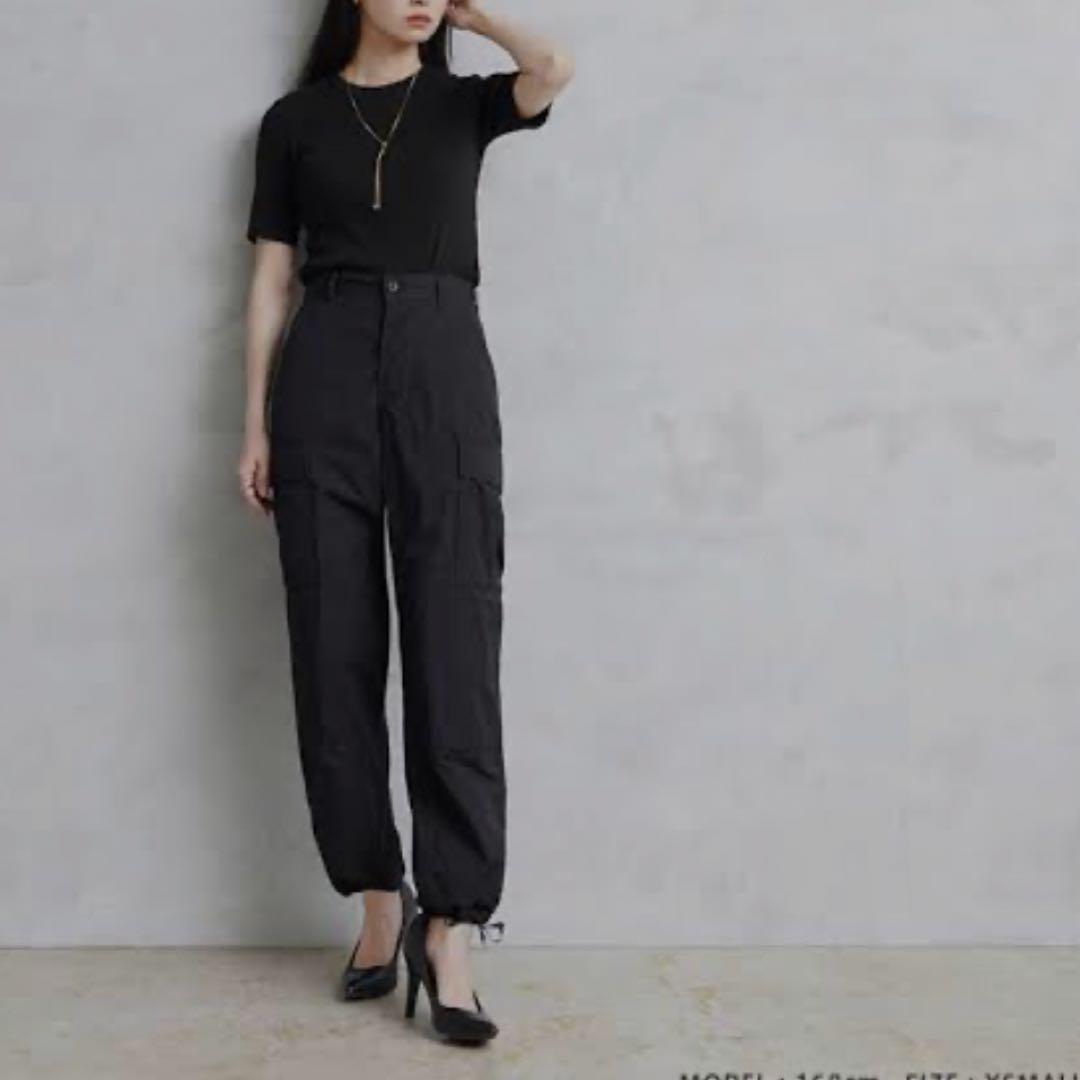 希少size米軍 BDU リップストップ カーゴパンツ BLACK357