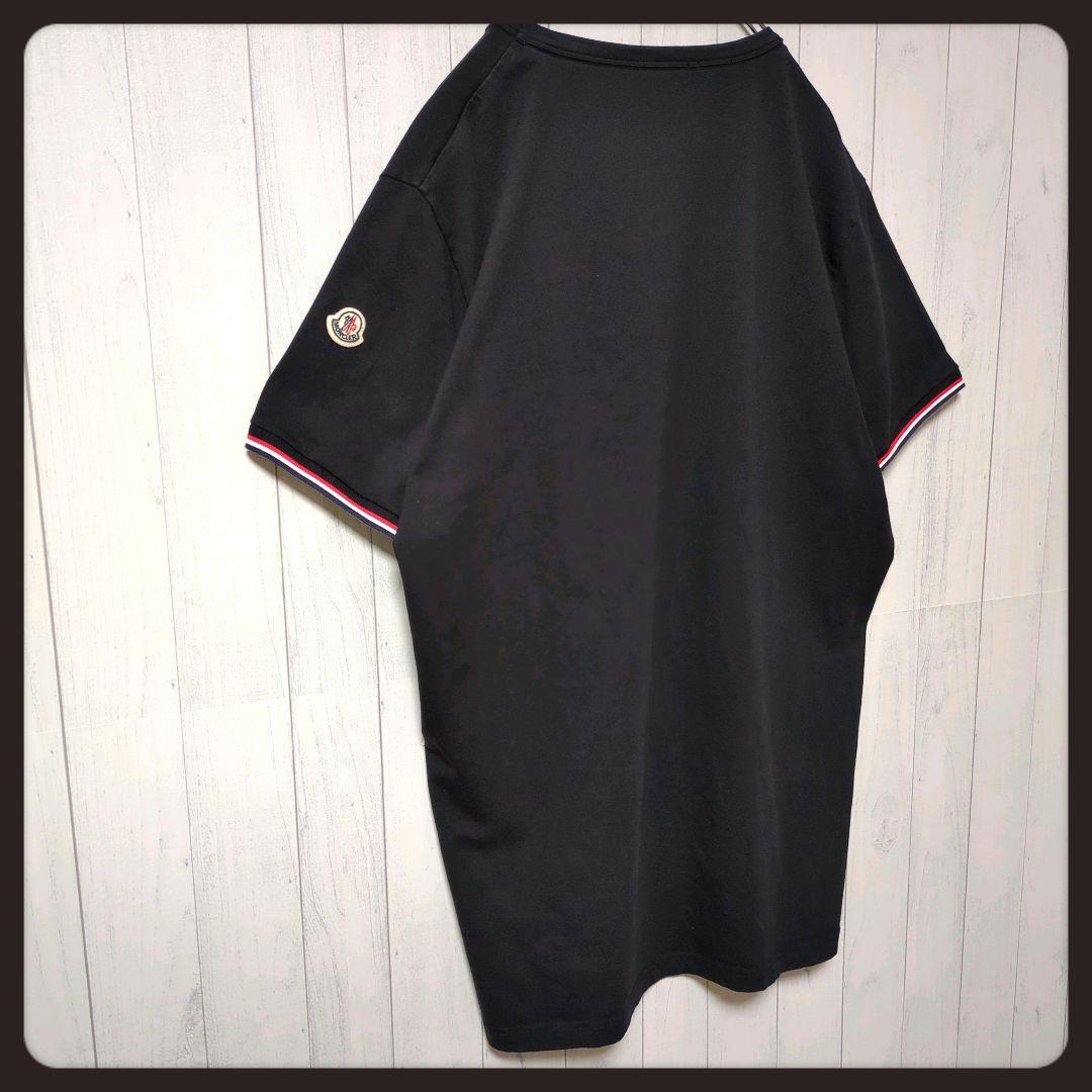 美品・定番】モンクレール☆ワッペン トリコロール Tシャツ XXXL