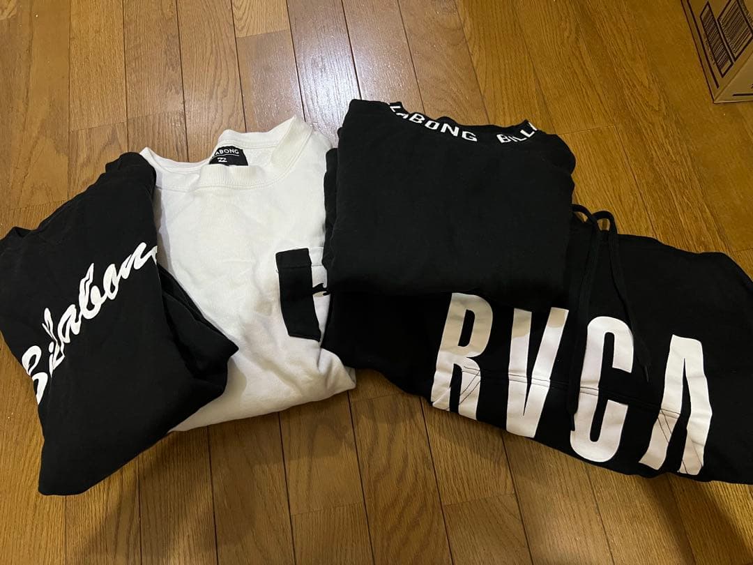 Billabong トレーナー×3 rvcaトレーナー×1
