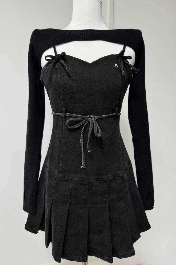 ANDMARY Bonnie denim mini dress