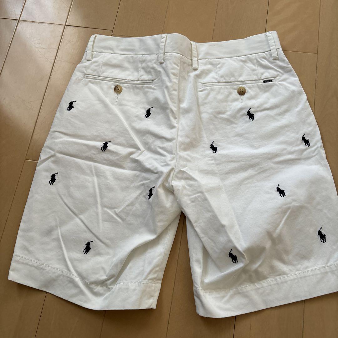 美品★Ralph Lauren 刺繍ポロ馬 ショートパンツ
