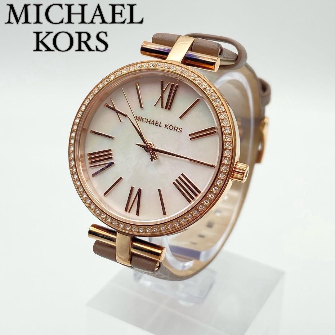 【極美品】MICHAEL KORS 腕時計(クォーツ) シャンパンゴールド