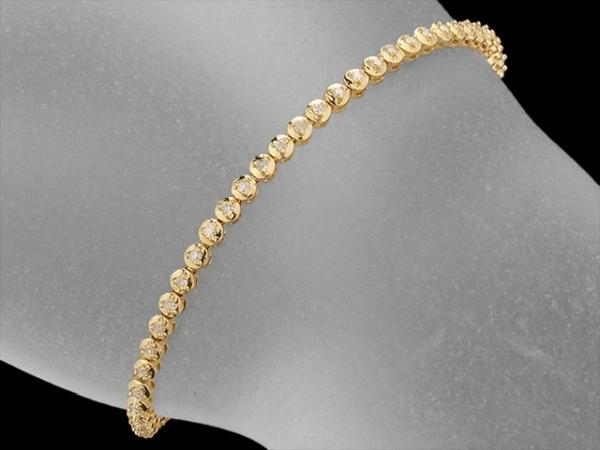 ダイヤモンド/0.50ct テニス ブレスレット K18YG H2754-