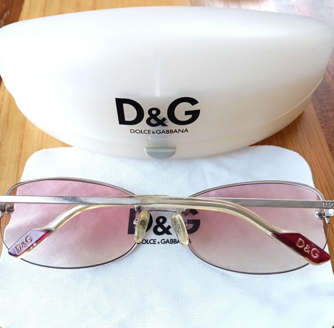 D&G グラデーションピンクレンズ サングラス