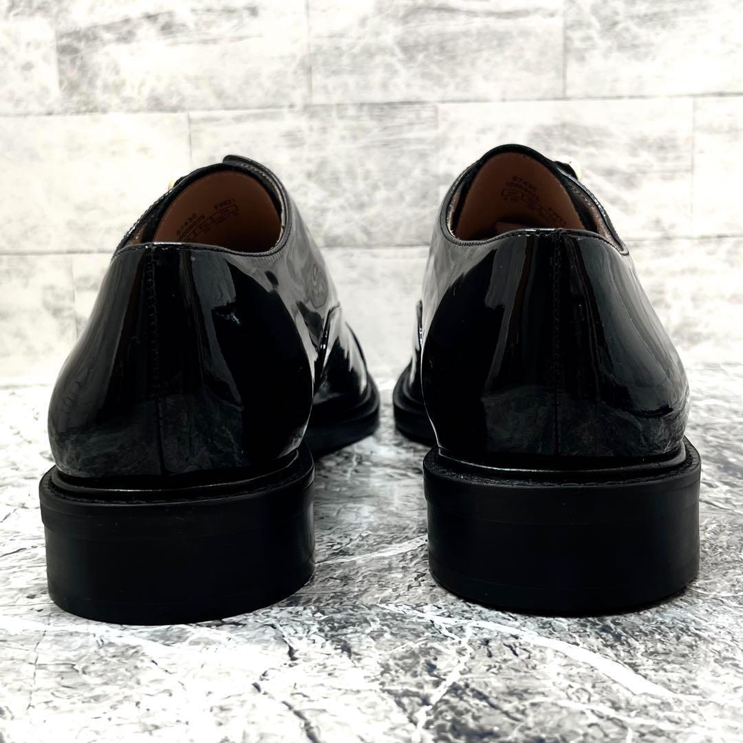 極美品✨スチュワートワイツマン ドレスシューズ パール 黒 レザー 24.5相当