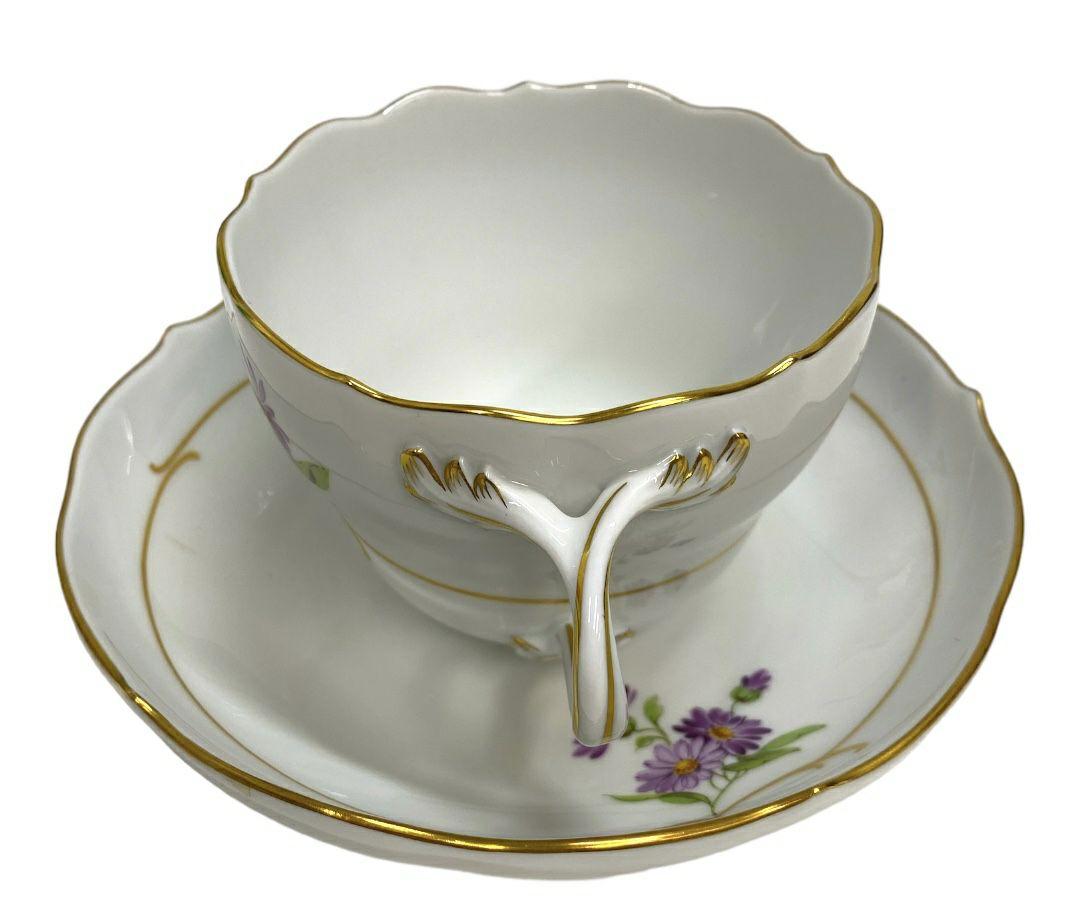 新品 マイセン ベーシックフラワー 一つ花 カップ&ソーサー 23ね209 新品 マイセン ベーシックフラワー 一つ花 カップ&ソーサー 23ね209