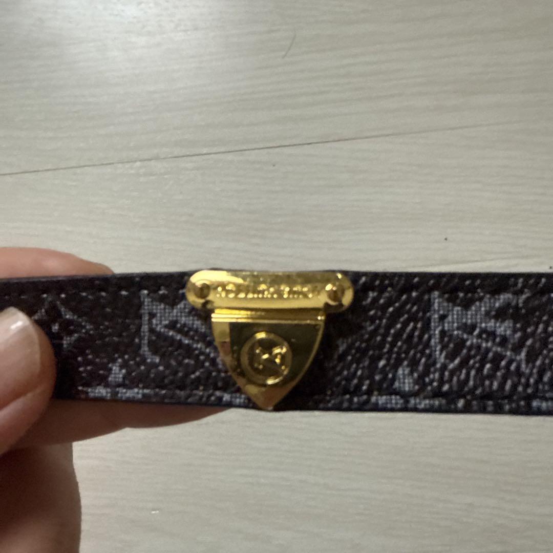 Louis Vuitton モノグラム レザーバングル ルイ・ヴィトン モノグラム レザーバングル - メルカリ