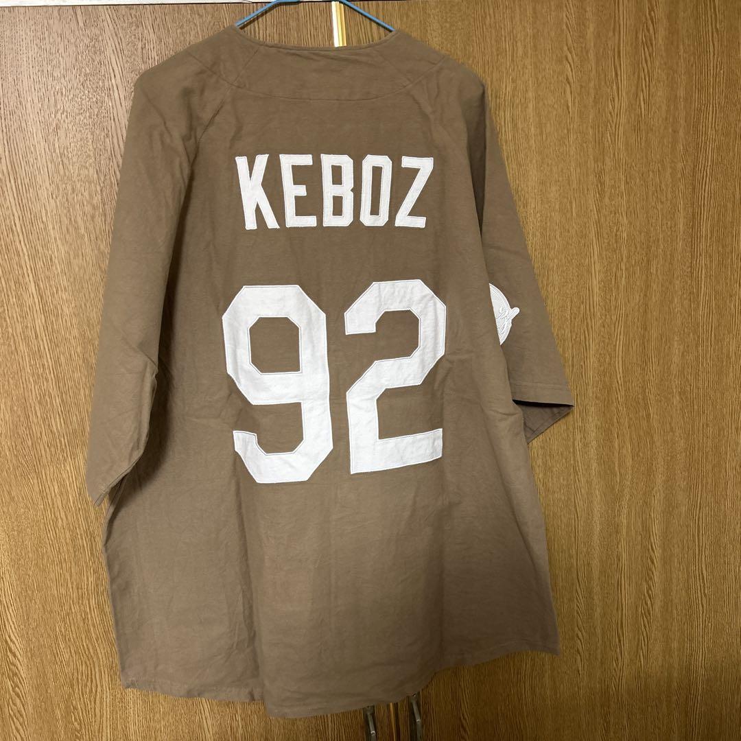 keboz ベースボールシャツ　ブラウン