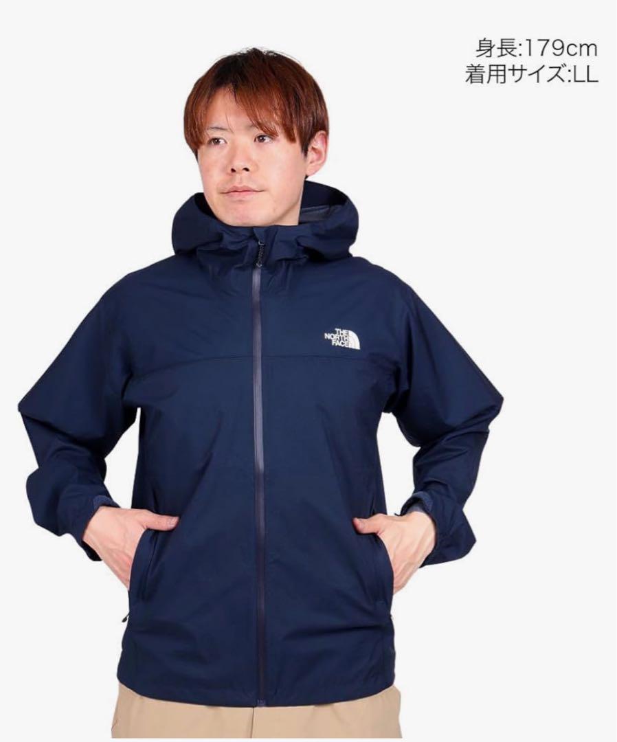 ☘️ザノースフェイス ネイビー L☘️ベンチャージャケット メンズ 防水 防風 軽量