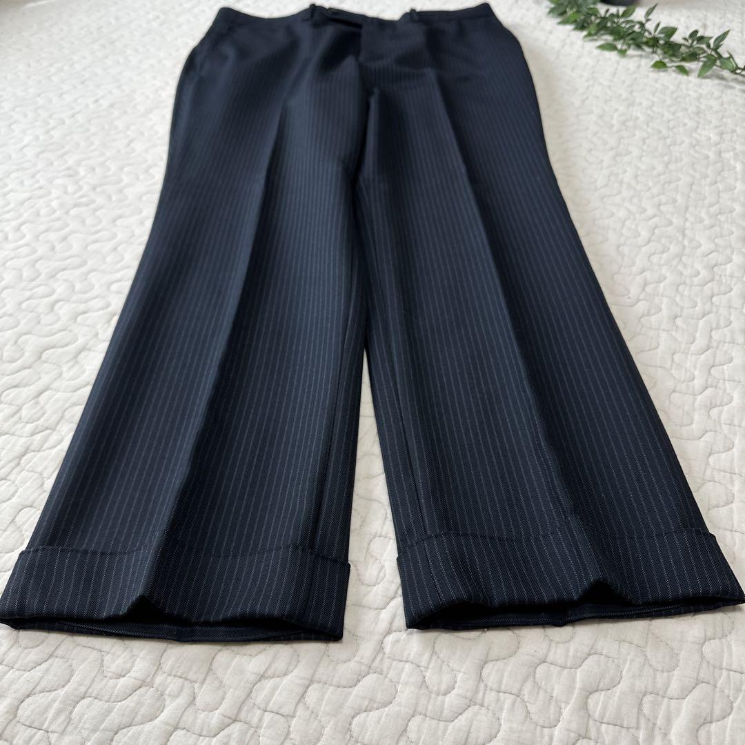 DORMEUIL ドーメル生地 ストライプ スーツ