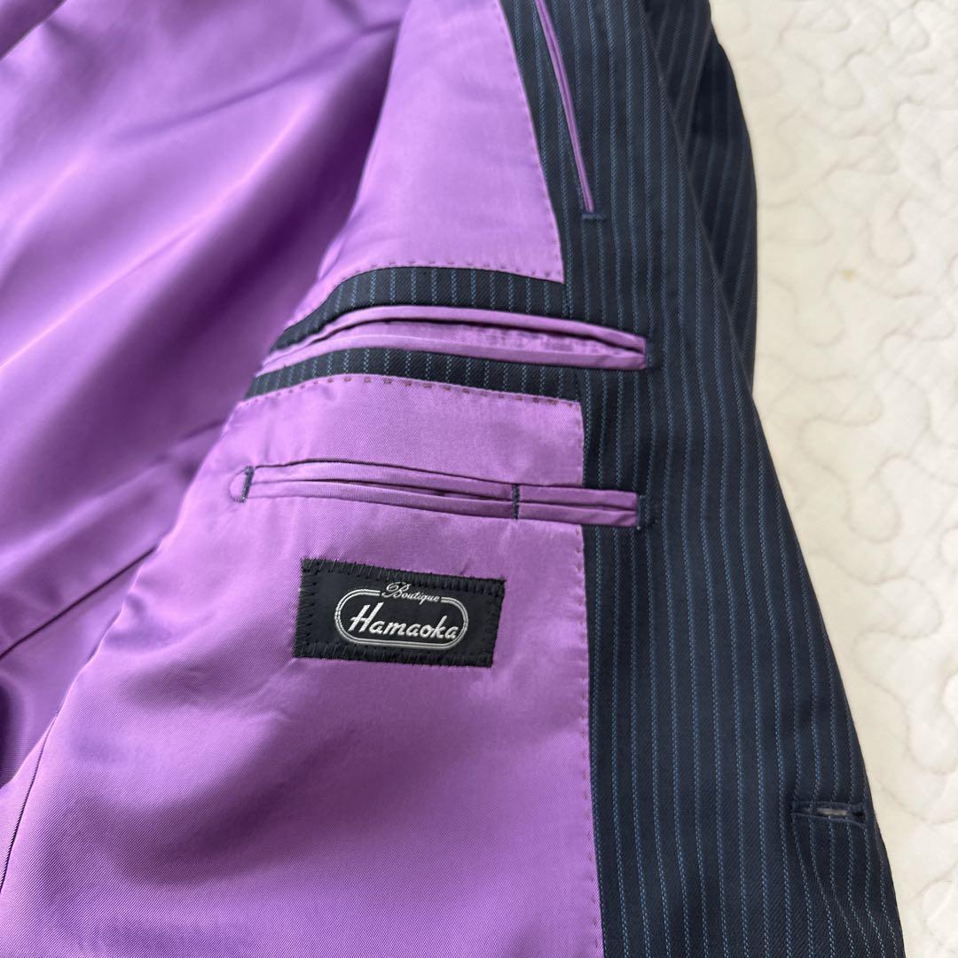 DORMEUIL ドーメル生地 ストライプ スーツ