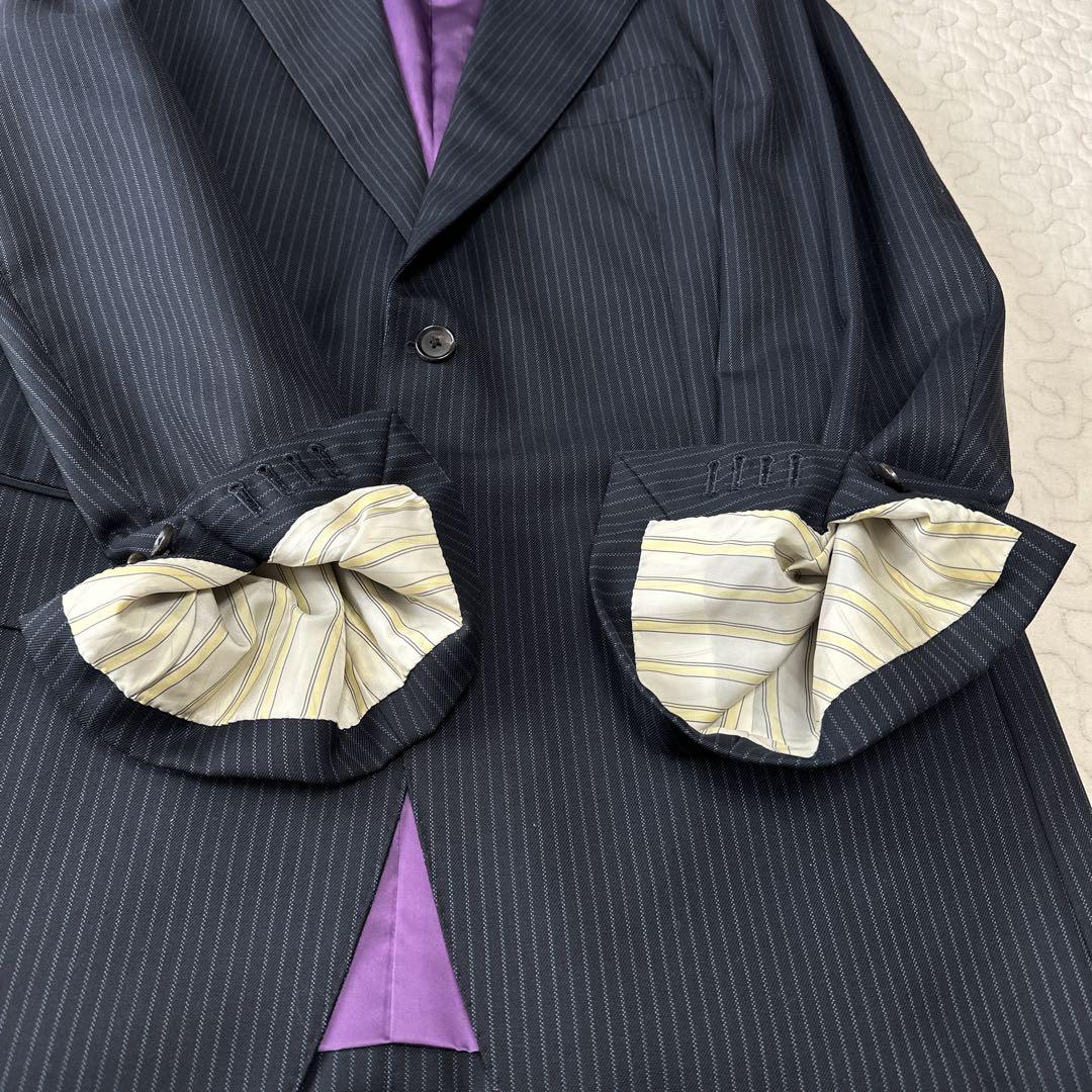 DORMEUIL ドーメル生地 ストライプ スーツ
