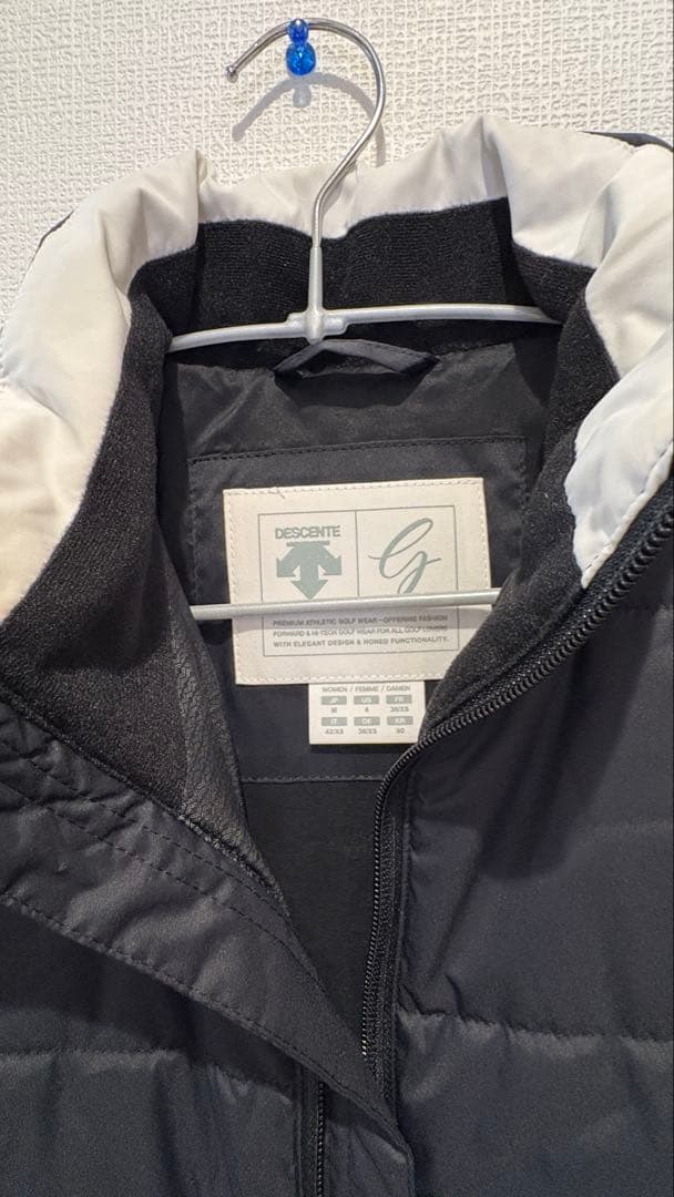 G ブラック キルティングジャケットM DESCENTE GOLF