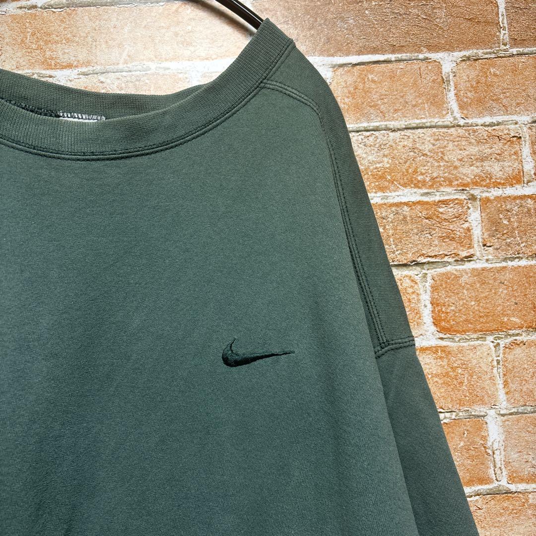 XL】USA製 NIKE sweatshirt green 90´s