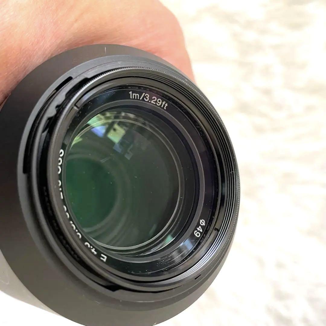 SONY E 55-210mm OSS レンズ シルバー 望遠レンズ