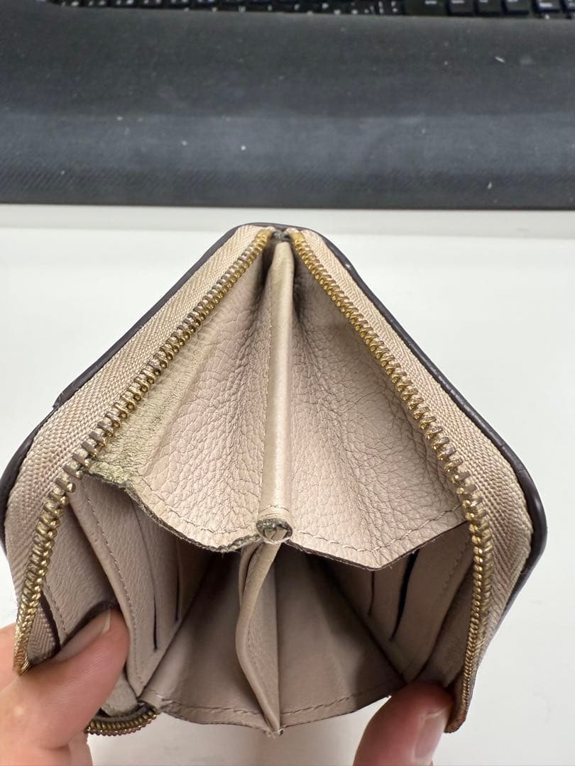 Louis Vuitton 三つ折り財布 ベージュ Louis Vuitton 三つ折り財布 ベージュ