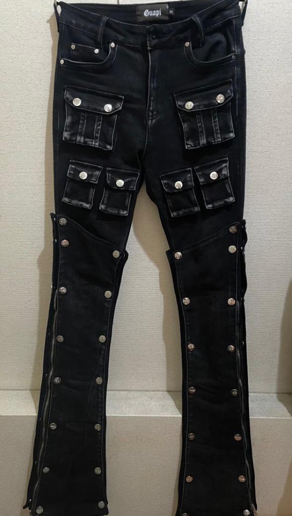 【超希少】GUAPI STACKED PREMIUM DENIM カーゴパンツ