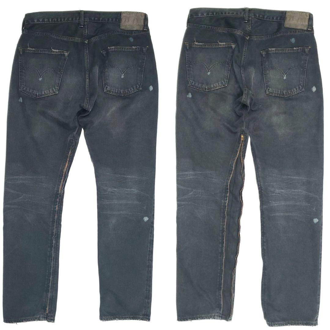 W36後染めサイドジップ◆Levi's 55501◆日本製ビンテージ復刻1050