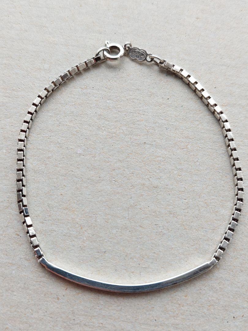 ウノアエレ◇プレートデザインのシルバーブレスレット
