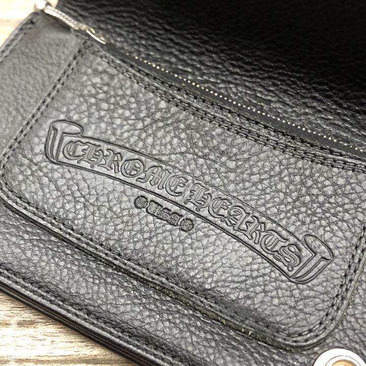 Chrome Hearts クロムハーツ 1ジップクロスボタン 二つ折り財布 Chrome Hearts クロムハーツ 1ジップクロスボタン 二つ折り財布