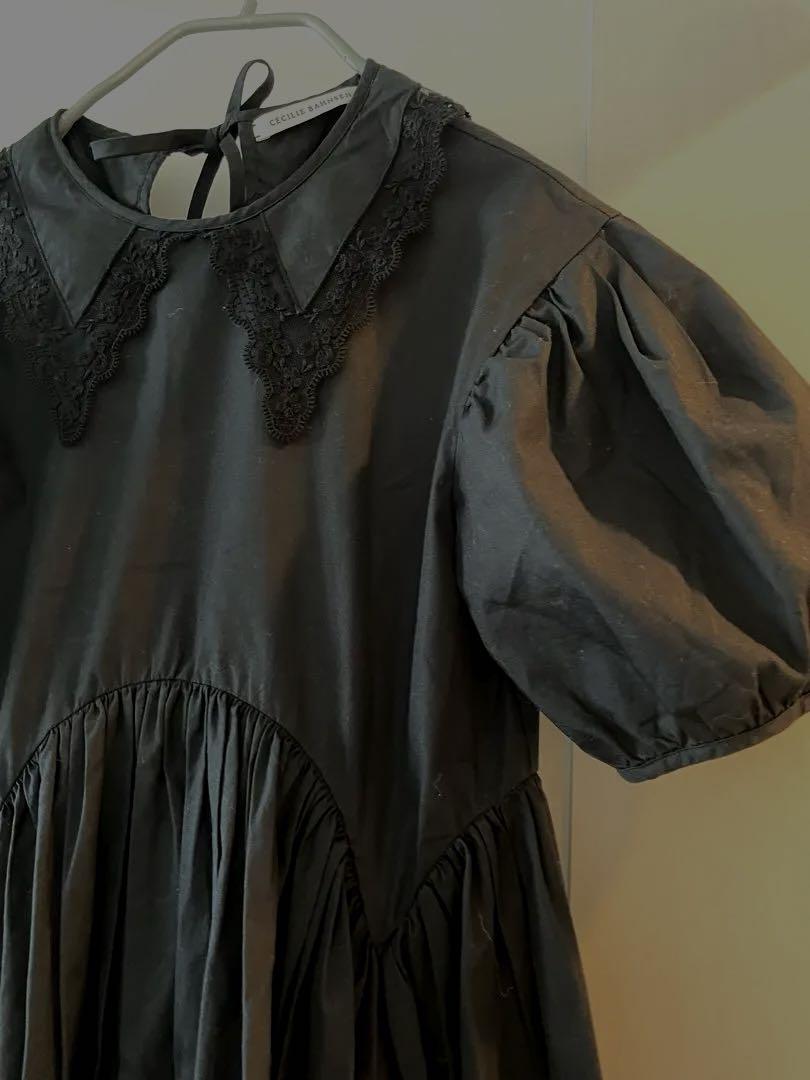 美品 CECILIE BAHNSENセシリーバンセン パフスリーブドレス