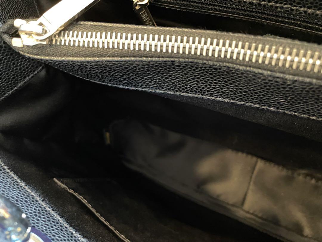 美品　CHANEL マトラッセ チェーントートバッグ　キャビアスキン