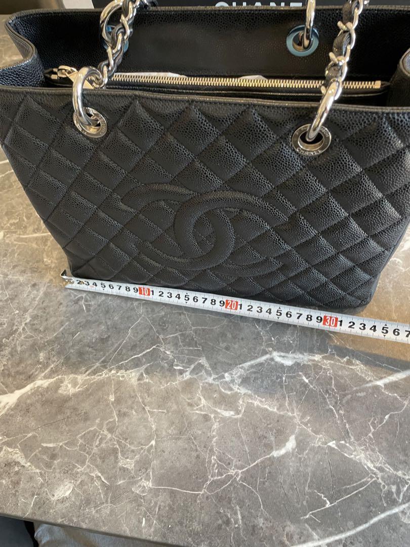 美品　CHANEL マトラッセ チェーントートバッグ　キャビアスキン