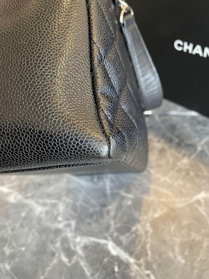 美品　CHANEL マトラッセ チェーントートバッグ　キャビアスキン