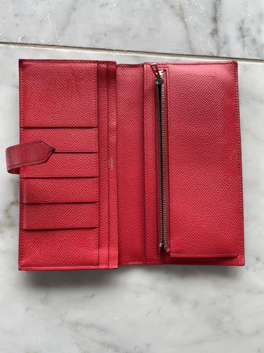 定番正規品 エルメス べアンスフレ 赤 ZHQTv-m53068388389 長財布 定番格安