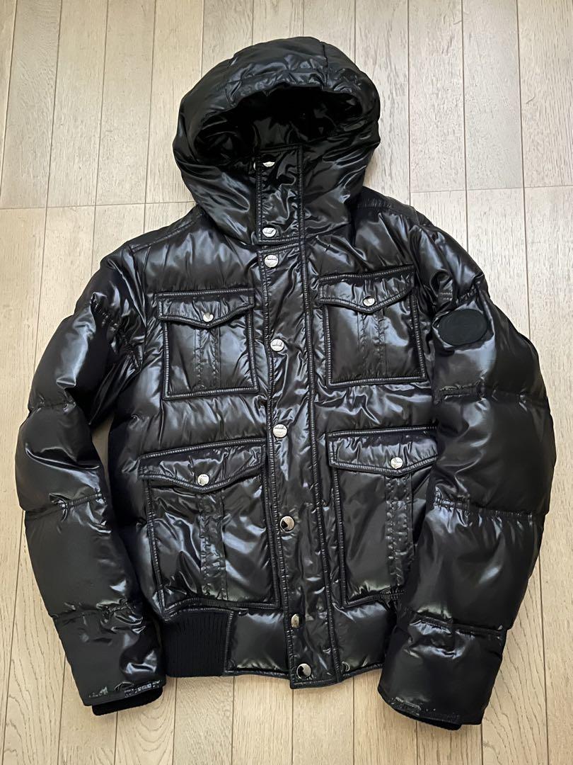 GUCCIブラック ダウンジャケット フード付き